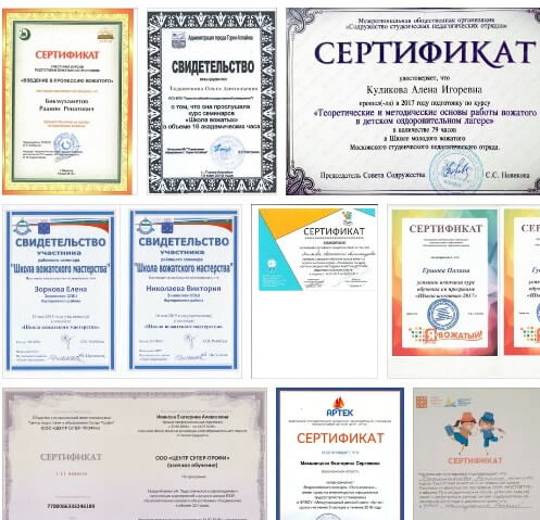 Купить сертификат вожатого, фото №1